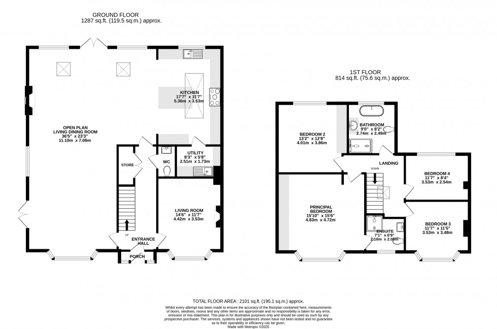 Floorplan for Hartford Avenue, Wilmslow