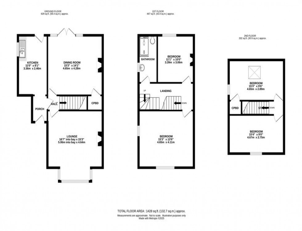 Floorplan for Park Road, Chapel-En-Le-Frith, High Peak