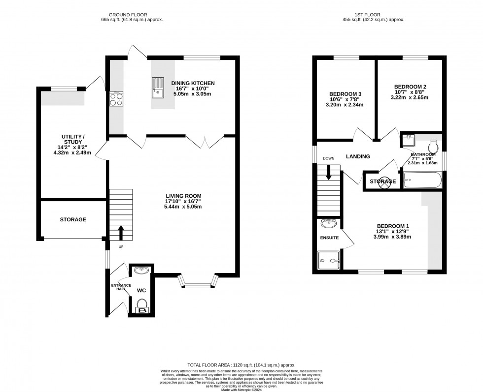 Floorplan for Tudor Green, Wilmslow