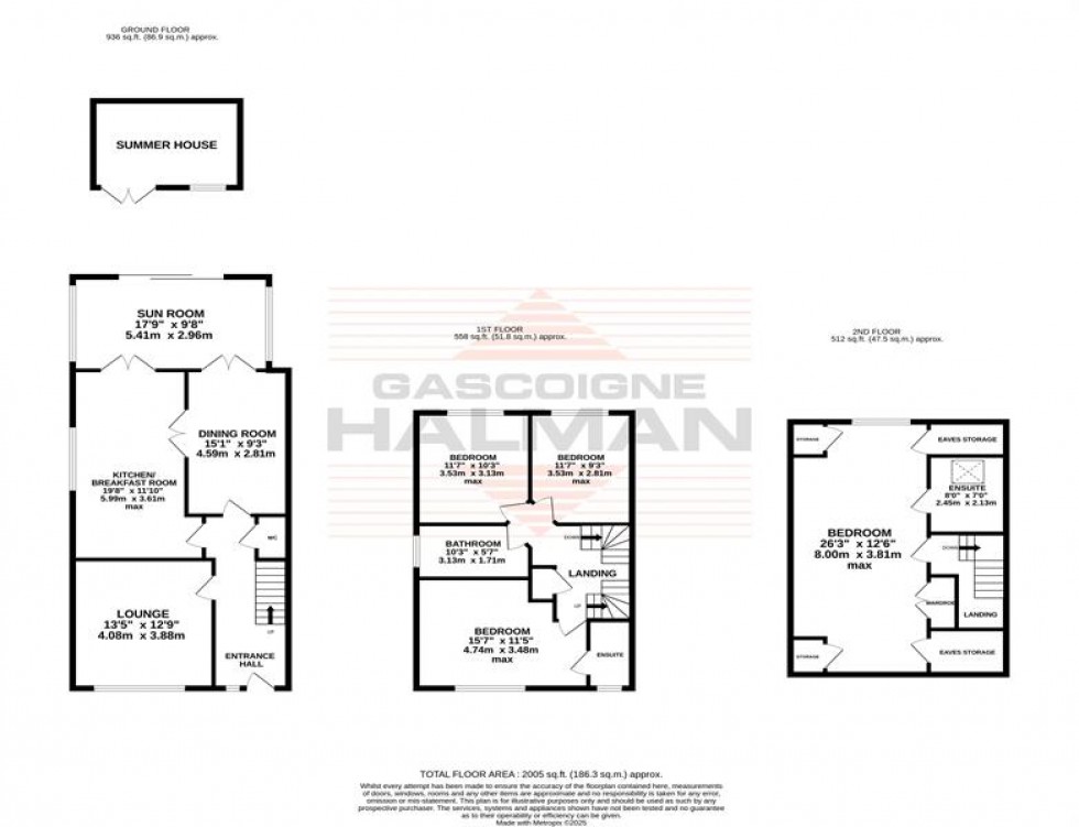 Floorplan for Temple Road, Sale