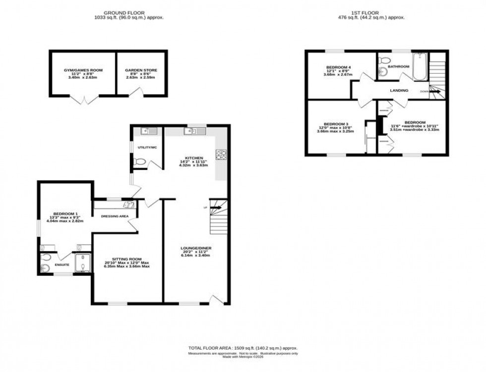Floorplan for Macclesfield Road, Holmes Chapel