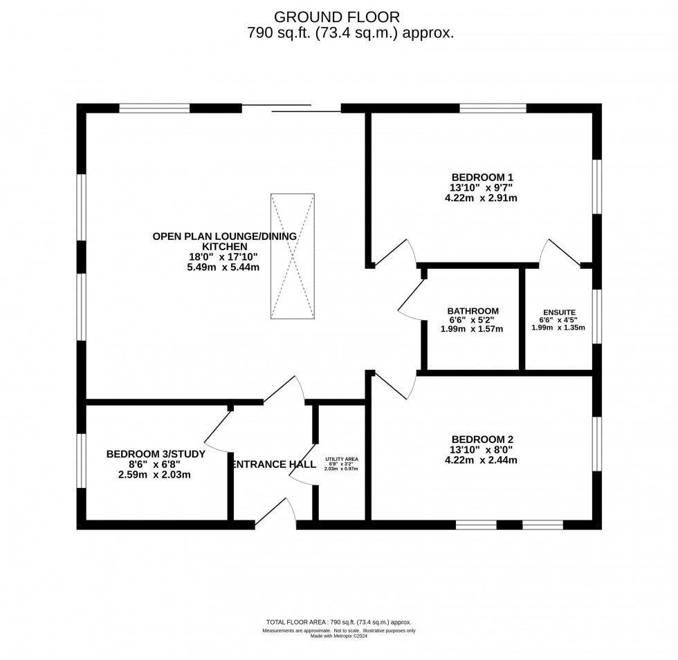 Floorplan for Flora Gardens, Woodford