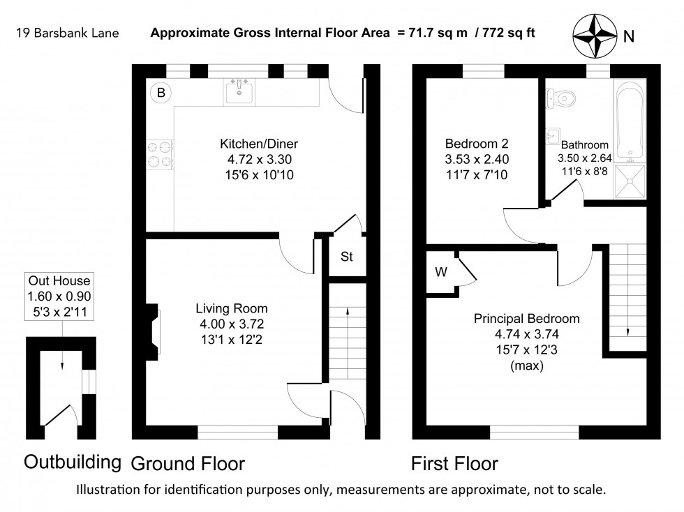 Floorplan for Barsbank Lane, Lymm