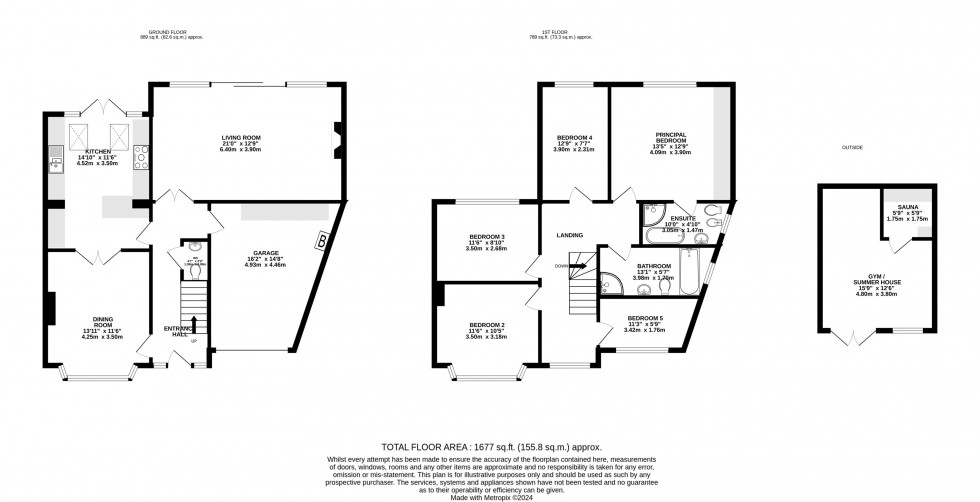 Floorplan for Albany Road, Wilmslow