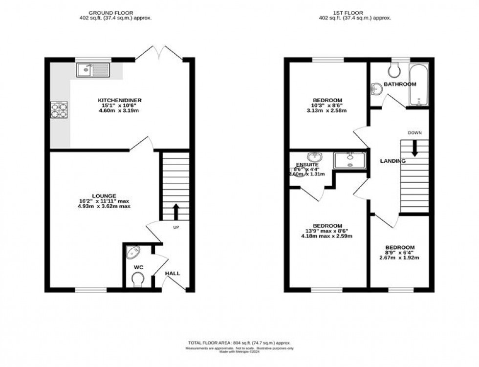 Floorplan for Marble Court, Buxton
