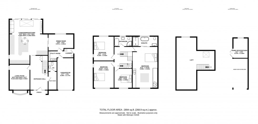 Floorplan for Malt Kiln Road, Plumley, Knutsford