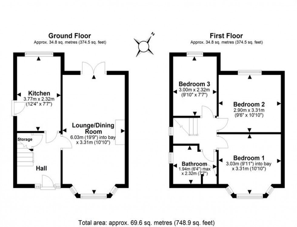 Floorplan for Hill View Avenue, Helsby, Frodsham