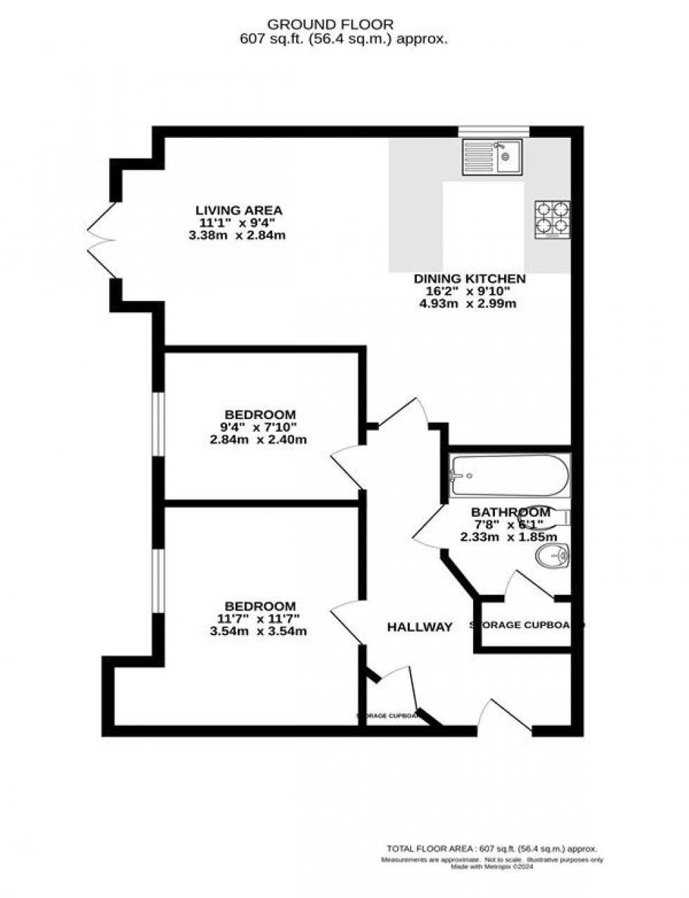 Floorplan for Oakley Villas, Heaton Moor
