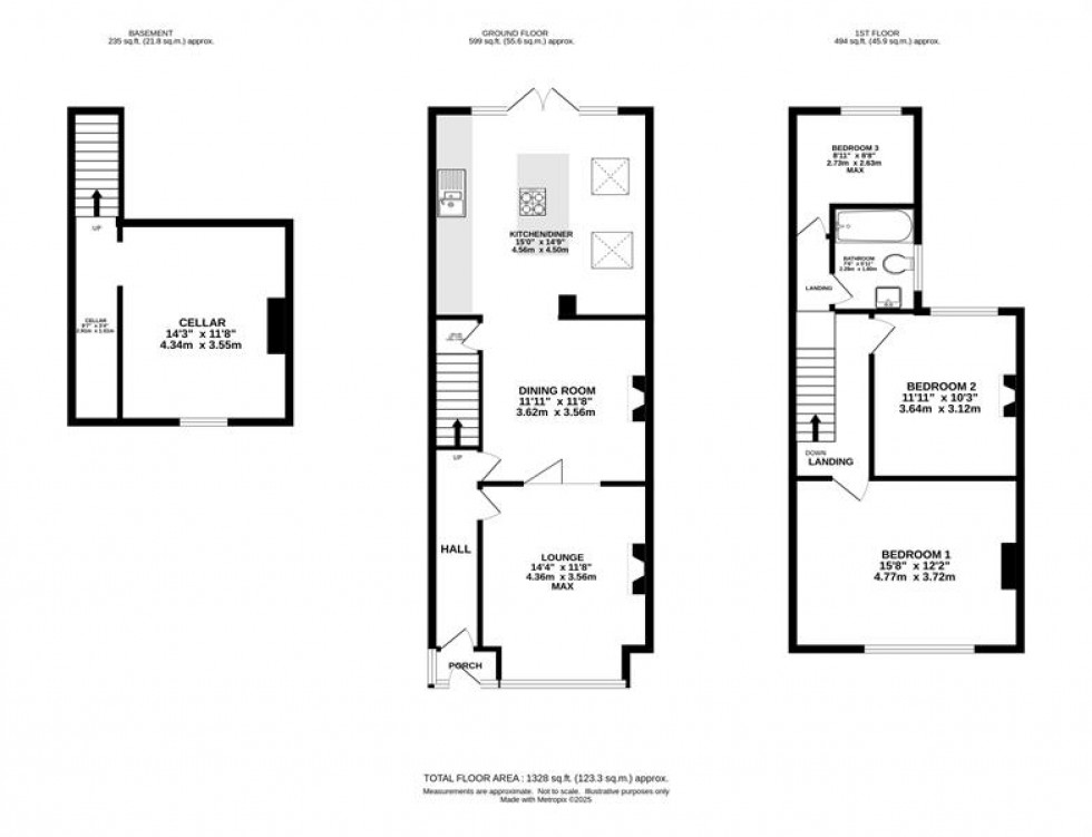 Floorplan for Ventnor Road, Heaton Moor