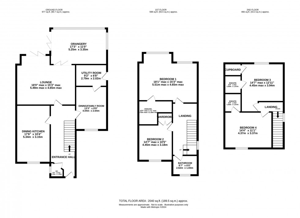 Floorplan for Heyes Lane, Alderley Edge