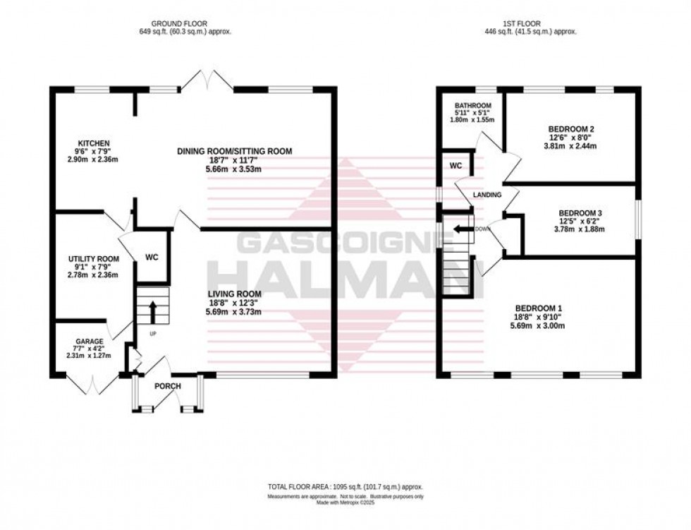 Floorplan for Eskdale Avenue, Bramhall