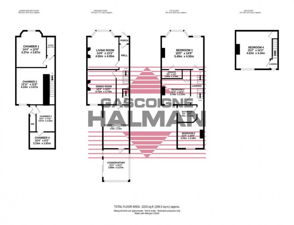 Floorplan for Garners Lane, Davenport, Stockport