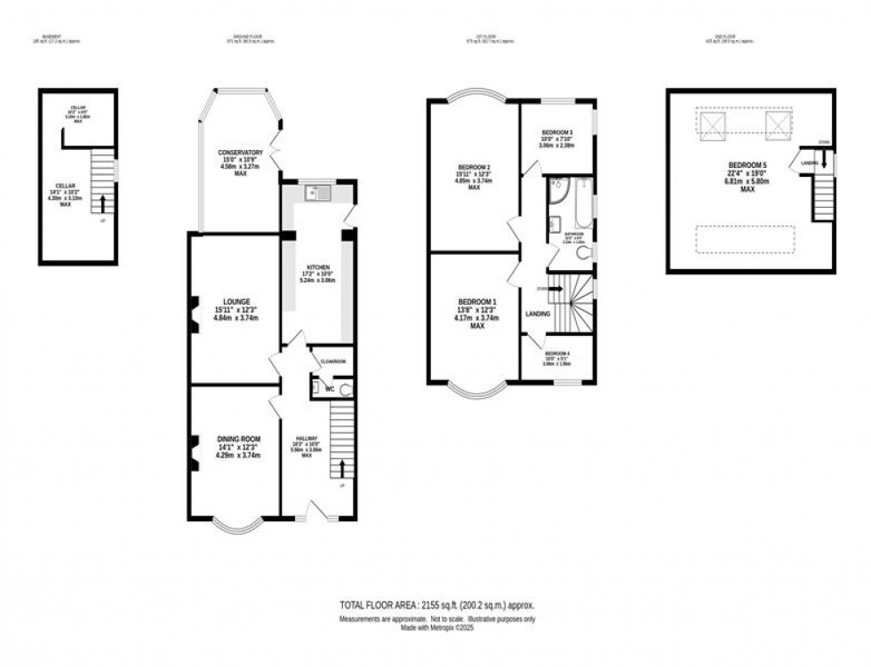 Floorplan for Parsonage Road, Heaton Moor