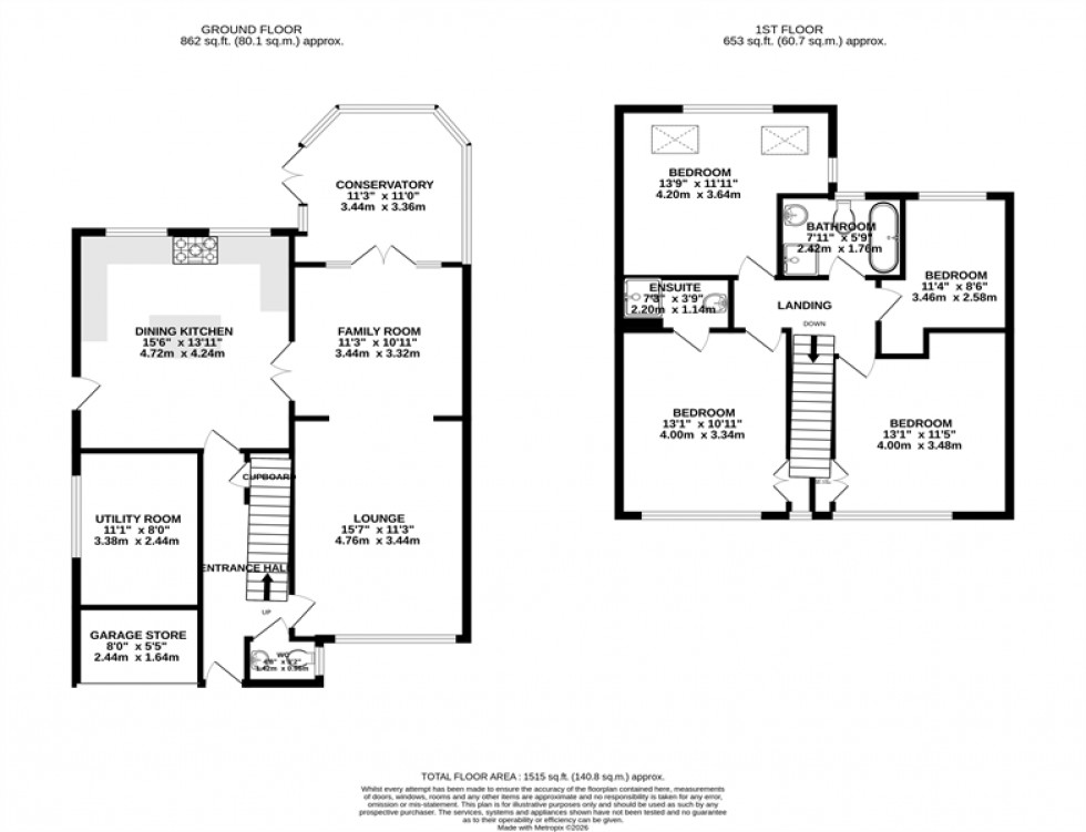 Floorplan for Wychwood Avenue, Lymm