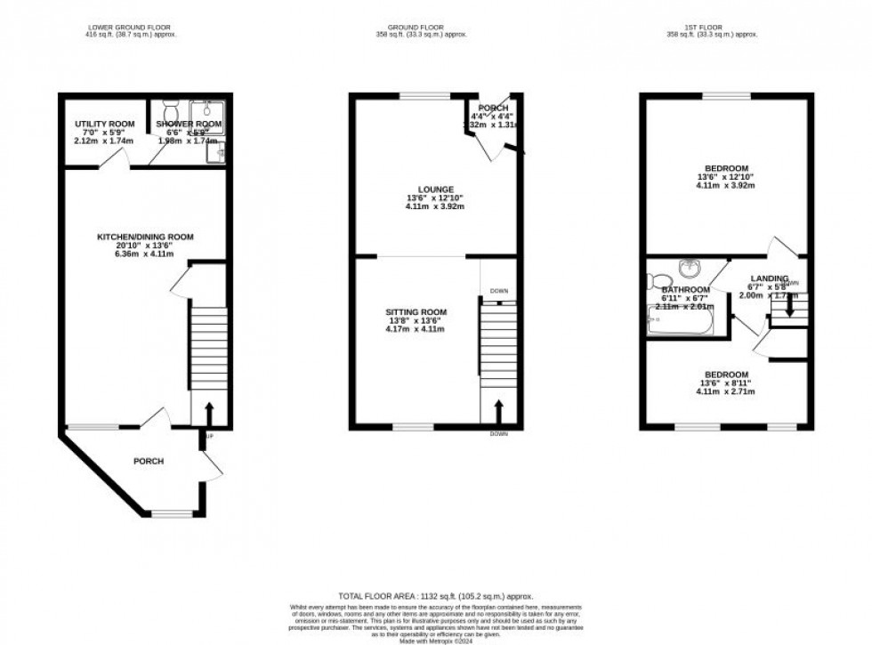 Floorplan for Lower Fold, Marple Bridge, Stockport