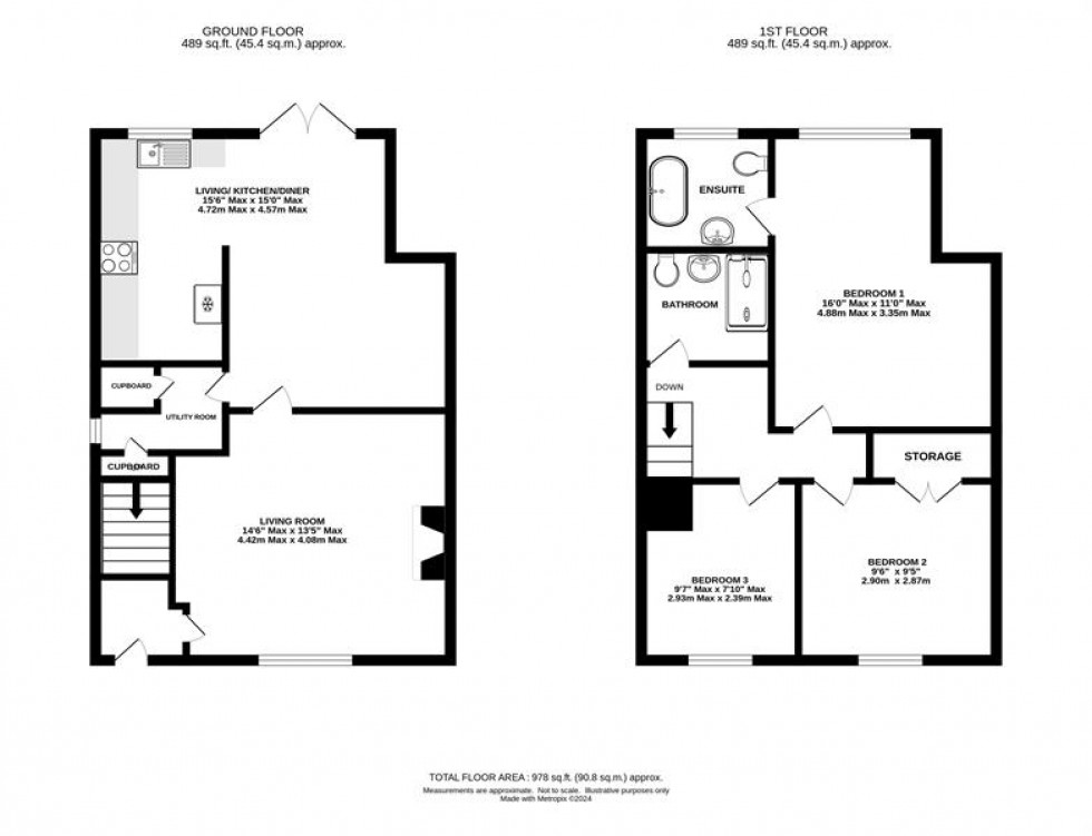Floorplan for Chapel Lane, Allostock, Knutsford