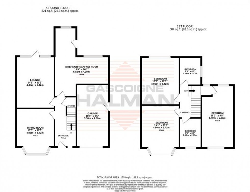 Floorplan for Rydal Avenue, Sale