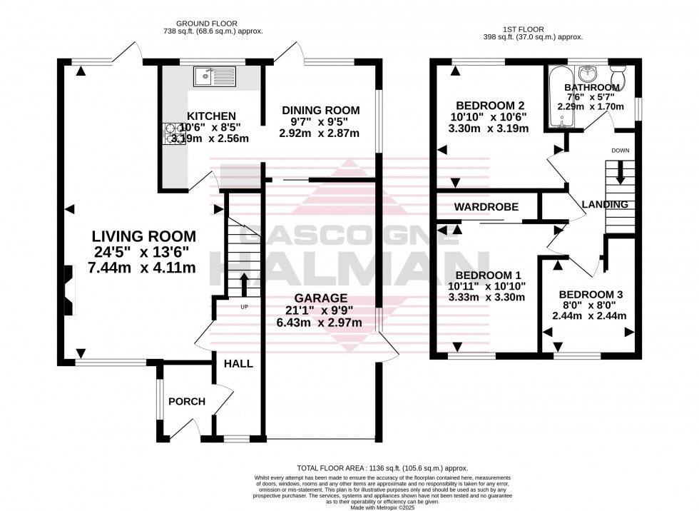 Floorplan for Cartmel Close, Gatley