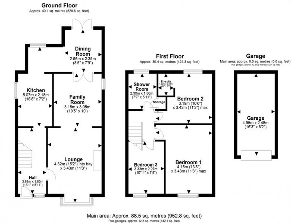 Floorplan for Lawnswood Grove, Elton, Chester