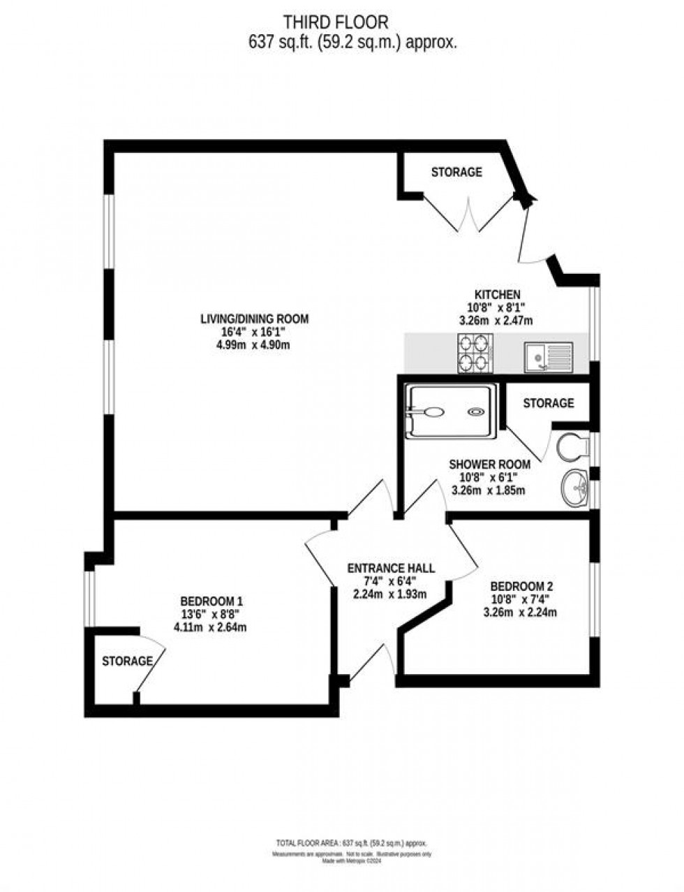 Floorplan for Wilmslow Road, Didsbury