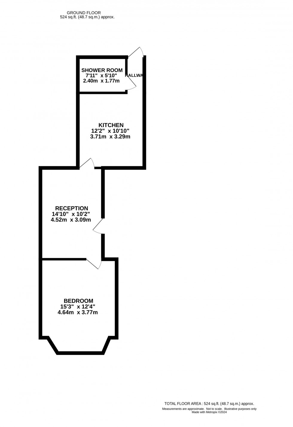 Floorplan for Oxford Road, Altrincham