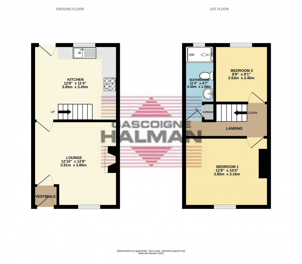 Floorplan for John Street, Glossop