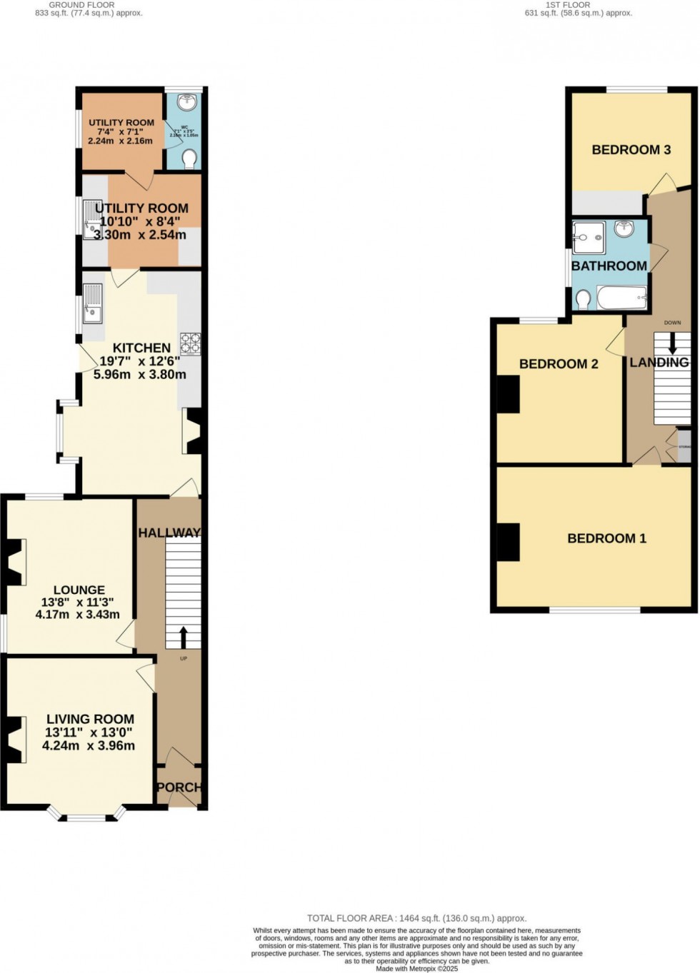 Floorplan for Darwin Street, Northwich
