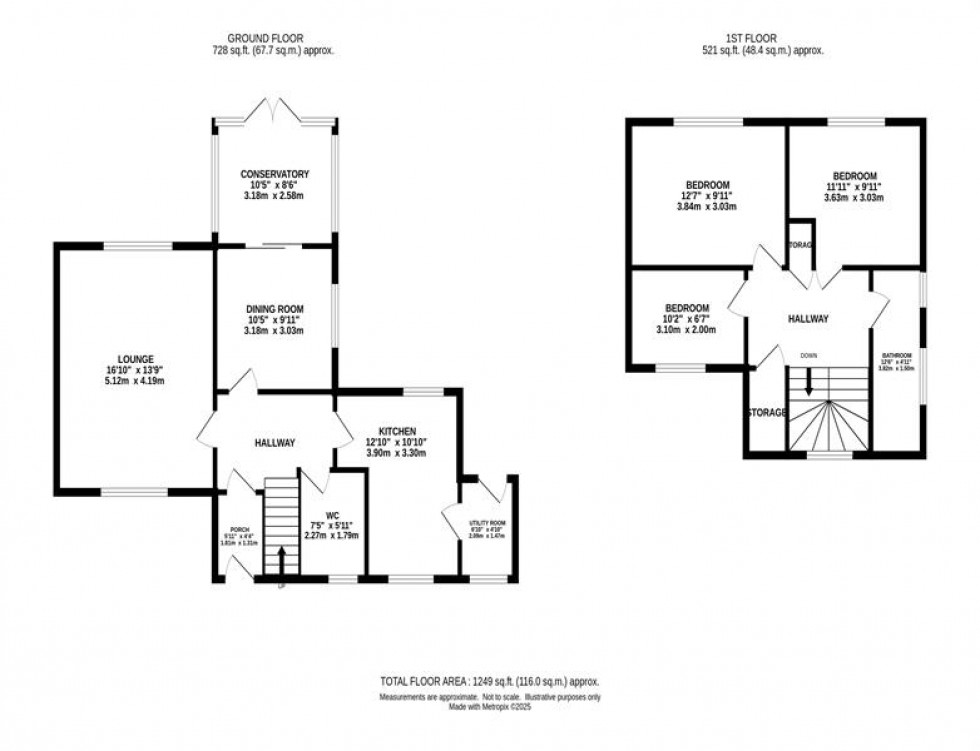 Floorplan for Woodside, Siddington, Macclesfield