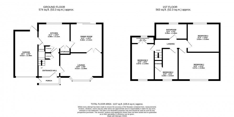 Floorplan for Gloucester Road, Poynton