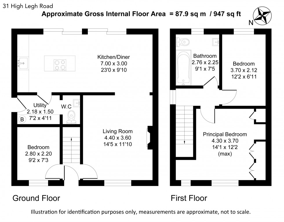 Floorplan for High Legh Road, Lymm