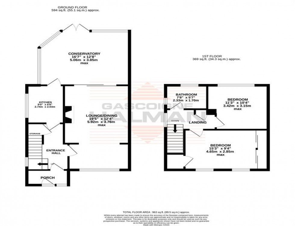 Floorplan for Yewtree Lane, Manchester