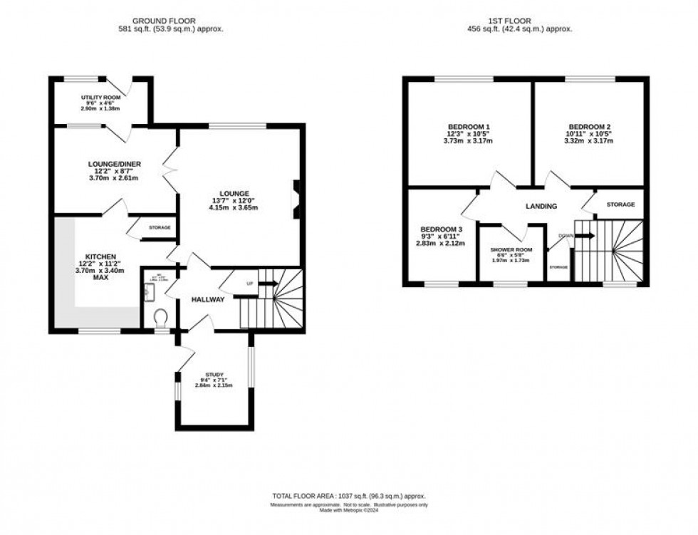 Floorplan for Gresham Walk, Heaton Norris