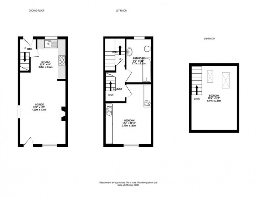 Floorplan for 2 Spring Cottage, Whitehough, Chinley, High Peak