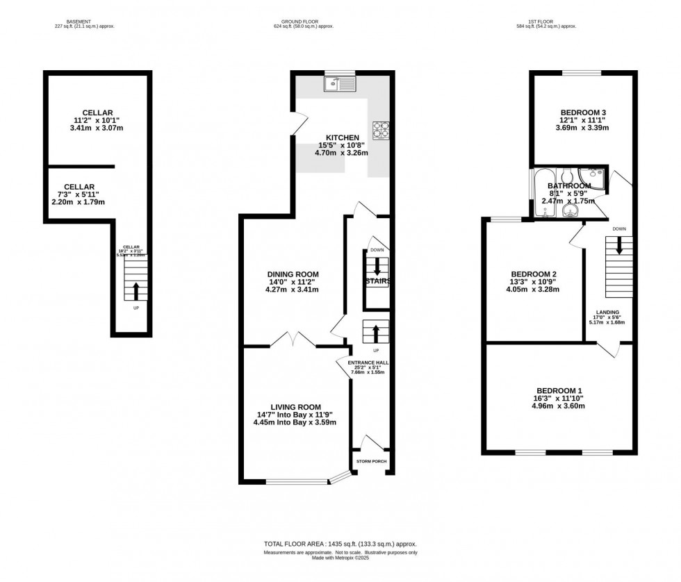 Floorplan for Everett Road, West Didsbury