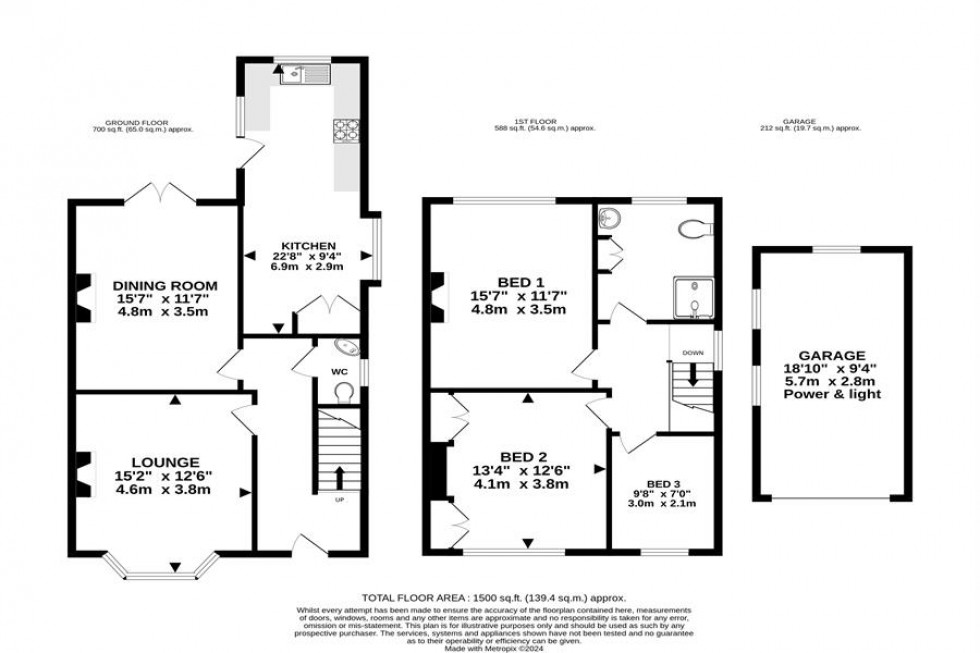 Floorplan for Hermitage Road, Hale, Altrincham