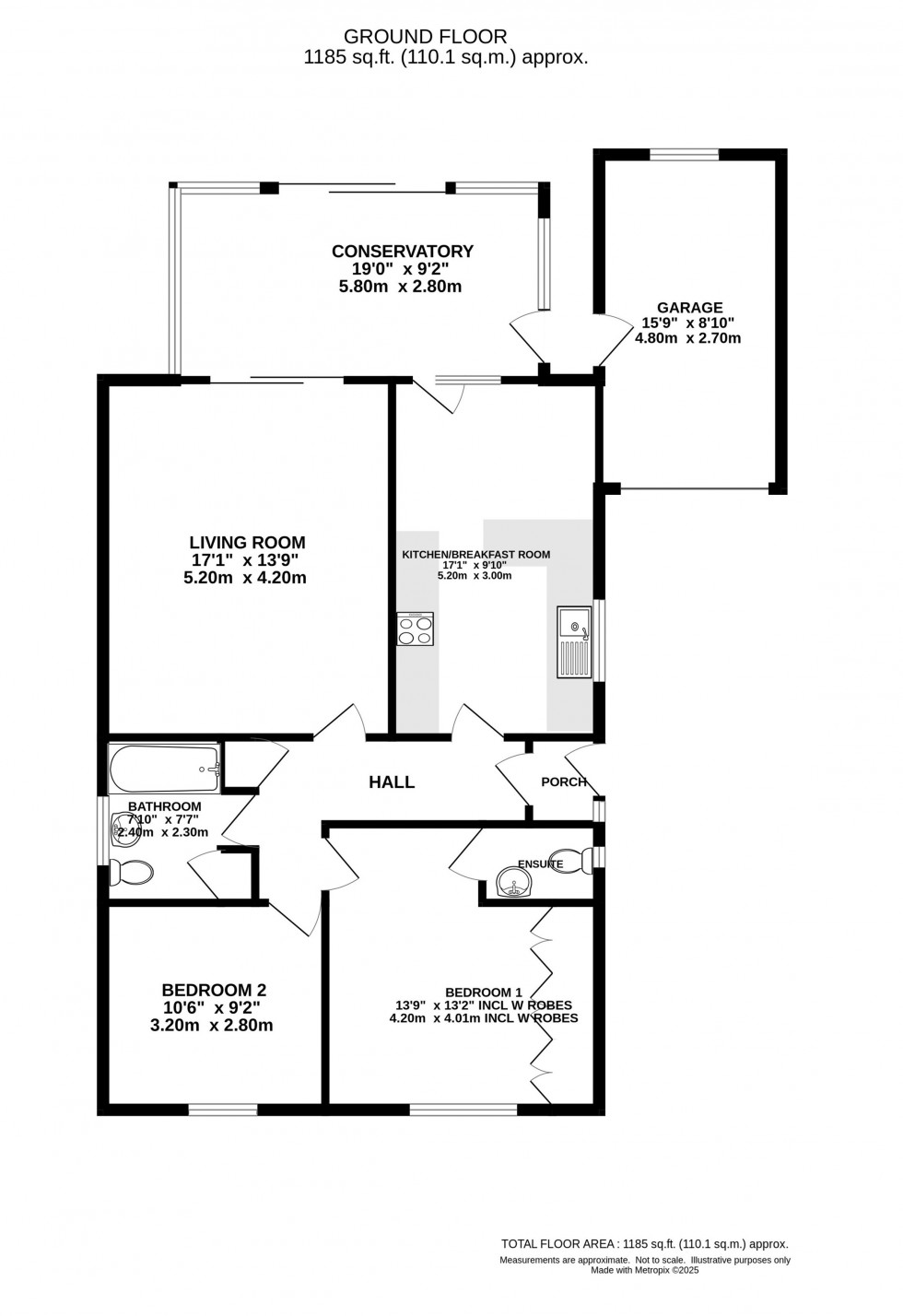 Floorplan for Crown Street, Marple, Stockport