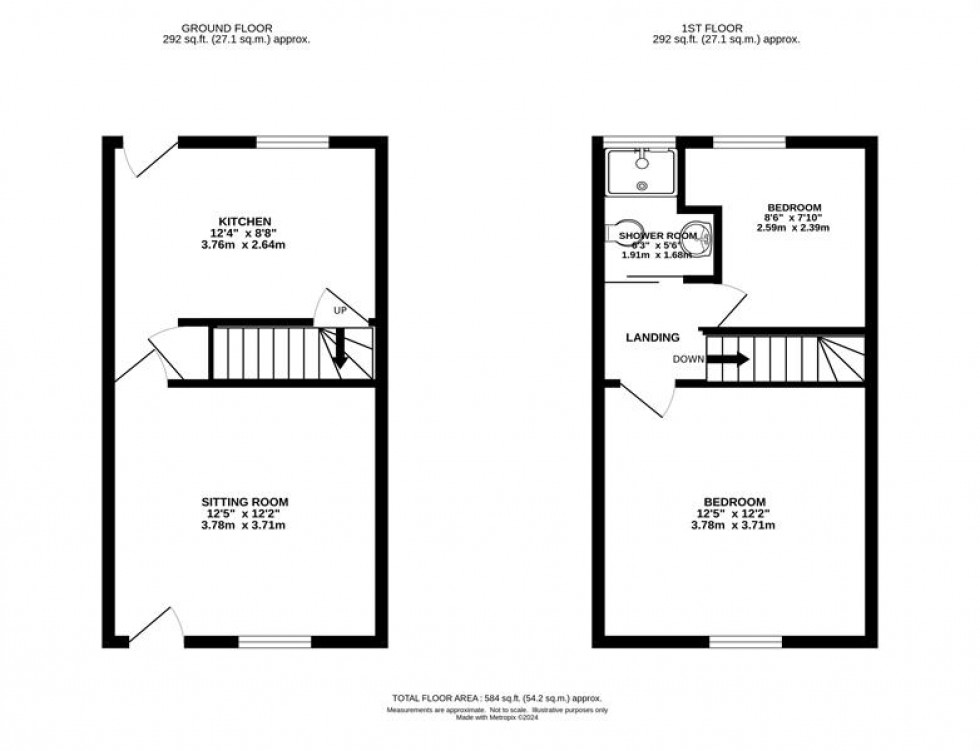 Floorplan for Johnson Street, Whaley Bridge, High Peak