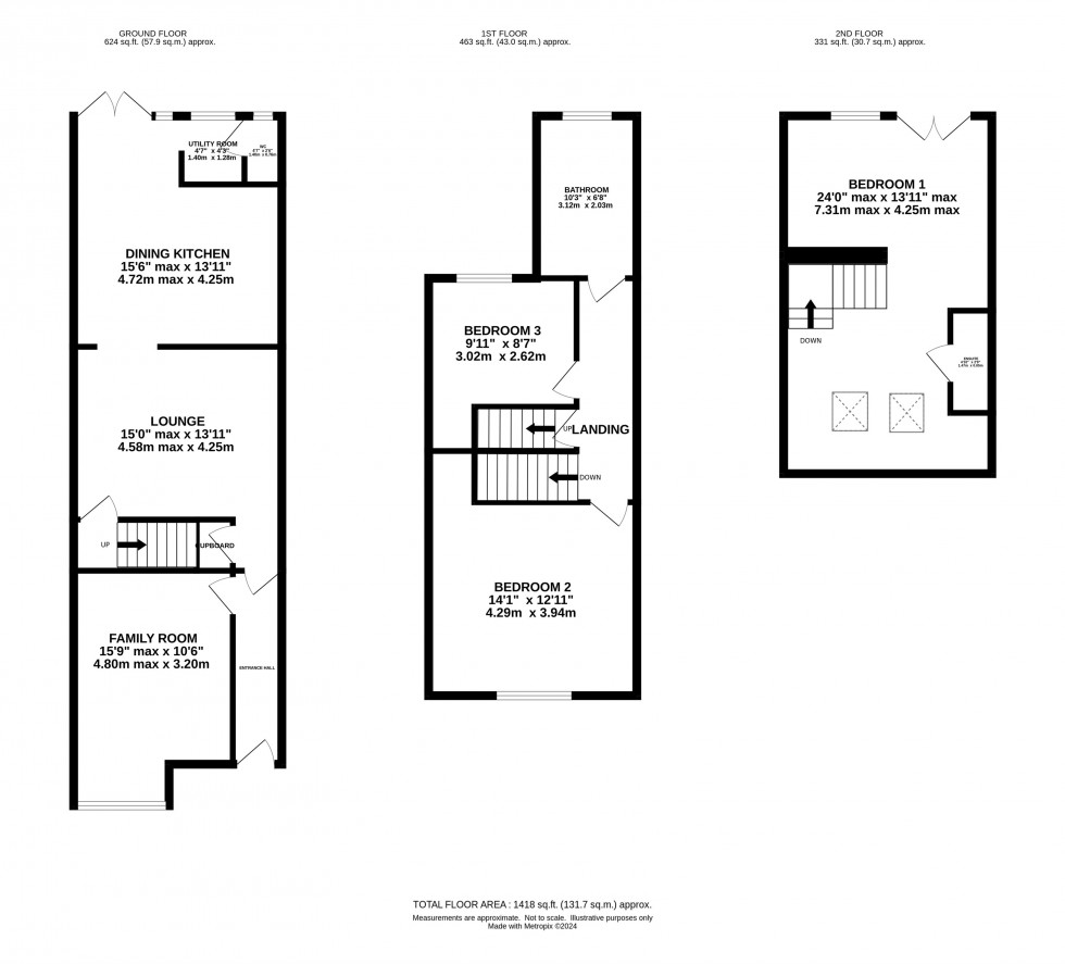 Floorplan for Heyes Lane, Alderley Edge