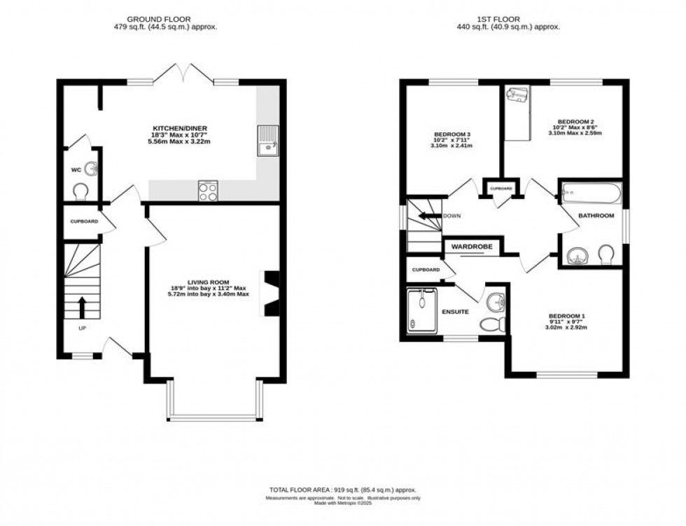 Floorplan for Bluebell Road, Holmes Chapel