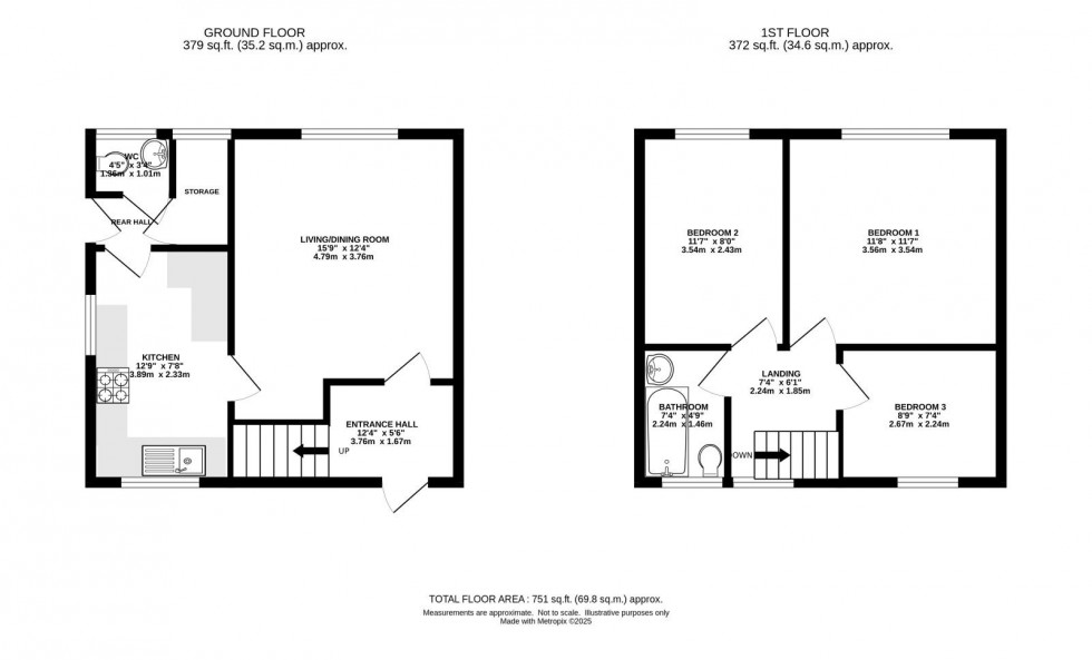 Floorplan for Moorcroft Drive, Burnage