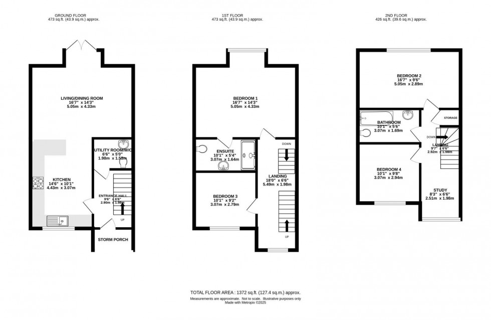 Floorplan for Trafalgar Place, Palatine Road, Didsbury