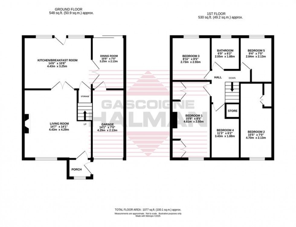 Floorplan for Birkdale Close, Bramhall