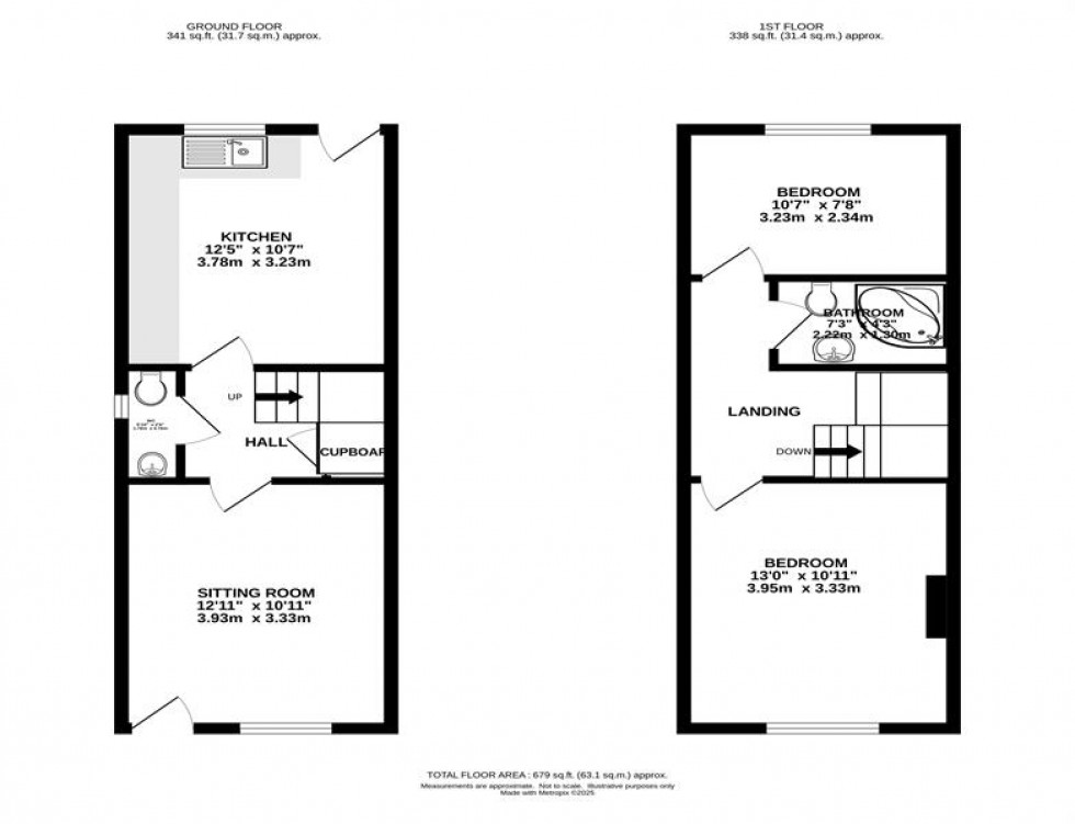 Floorplan for Macclesfield Road, Whaley Bridge, High Peak