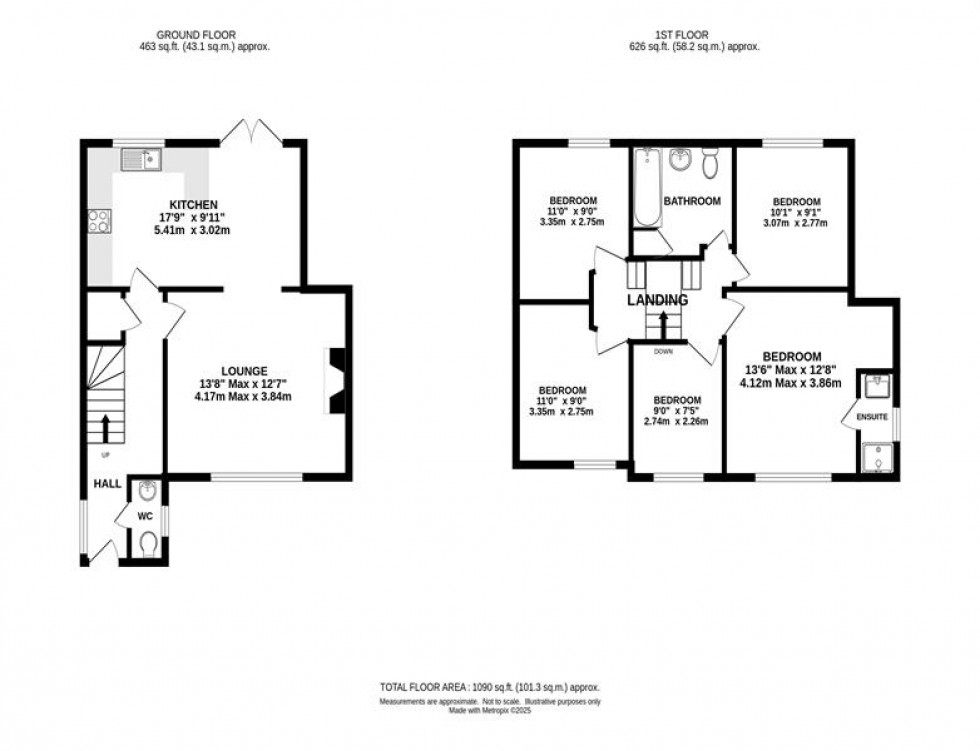 Floorplan for Riverside Crescent, Holmes Chapel