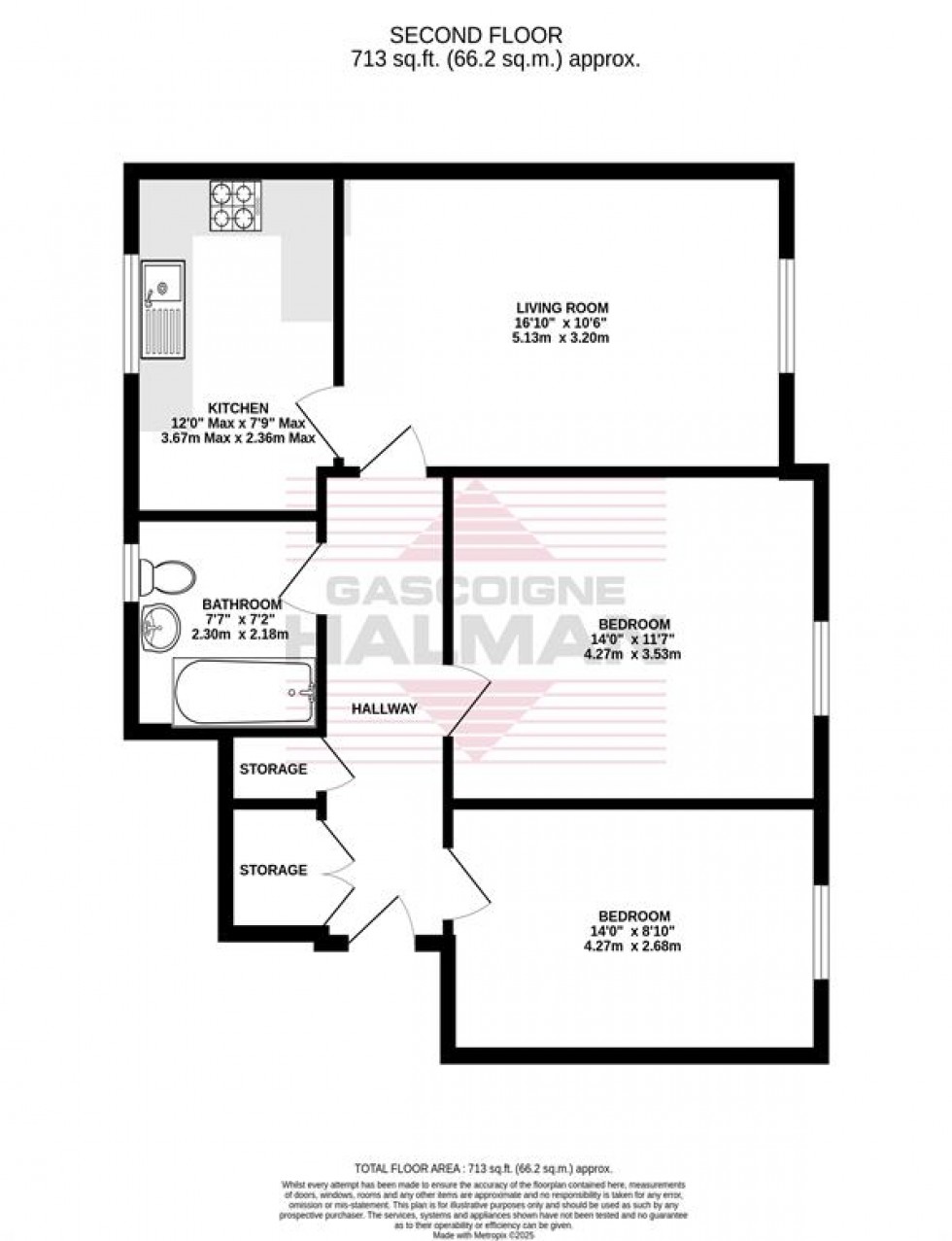 Floorplan for Starling Close, Sharston