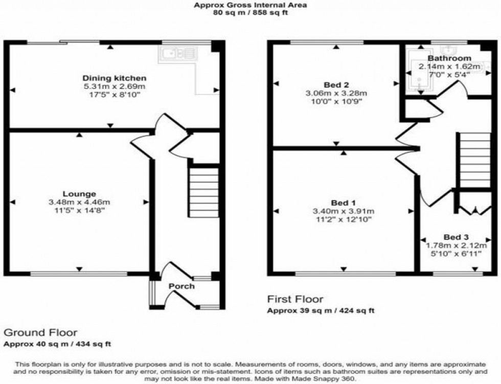 Floorplan for Sharples Street, Stockport, Stockport