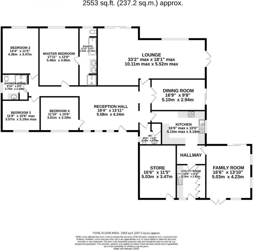 Floorplan for Green Avenue, Alpraham, Tarporley
