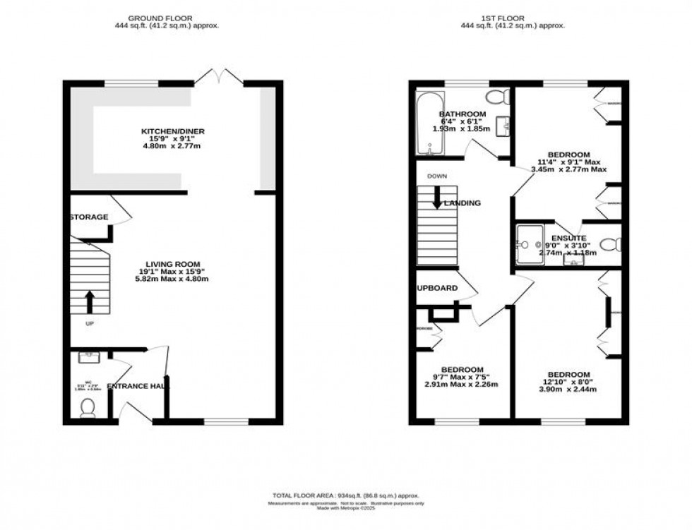 Floorplan for Baskerville Road, Altrincham