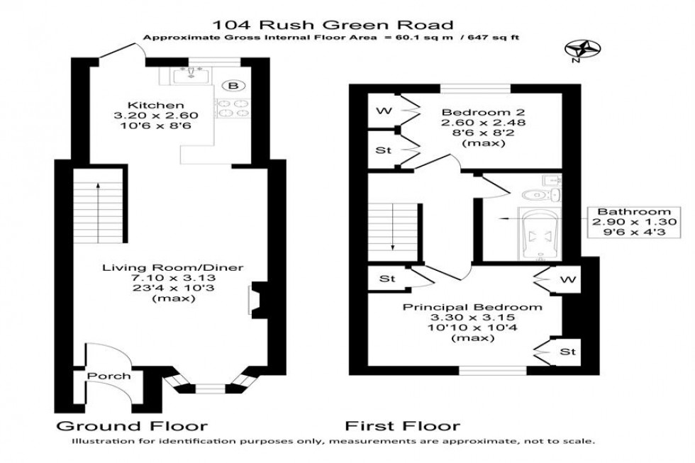 Floorplan for Rushgreen Road, Lymm