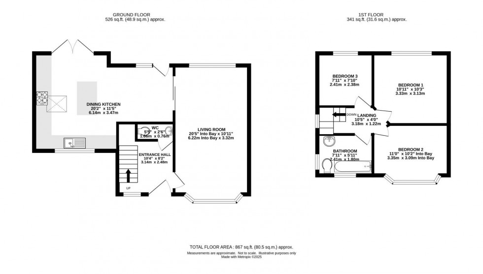 Floorplan for Greenview Drive, East Didsbury